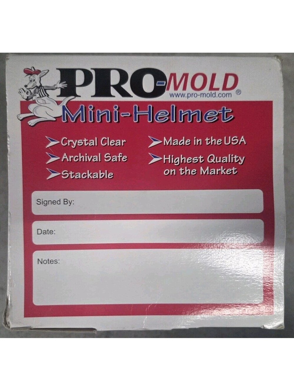 ProMold Mini Helmet Display Case 8x5.5x5.5 Stackable - Picture 3 of 4